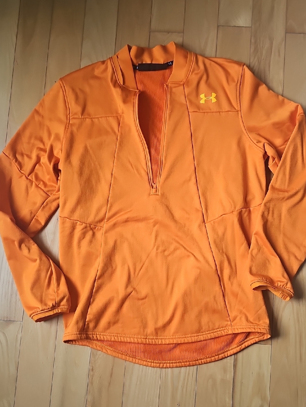 Under Armour Bright Orange Half-Zip Training Top